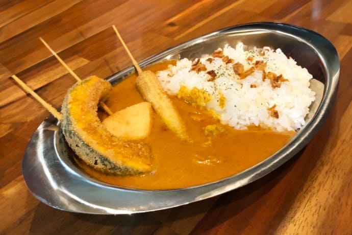 串カツカレー